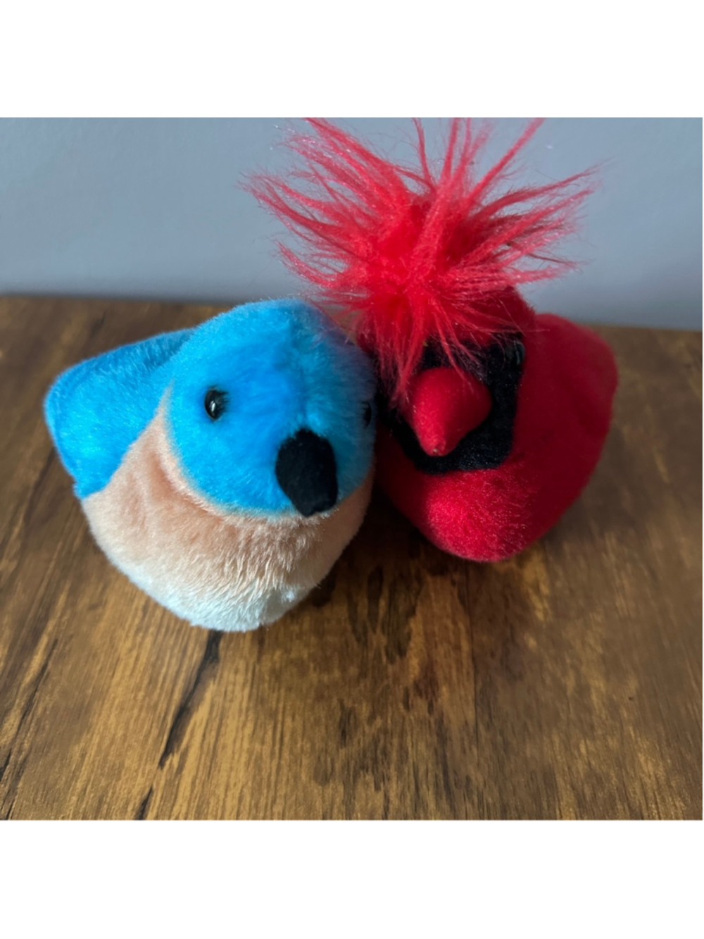 Wild Republic Bird Plush Lot Cardinal Bluebird Stuffed Animals 2 Pack